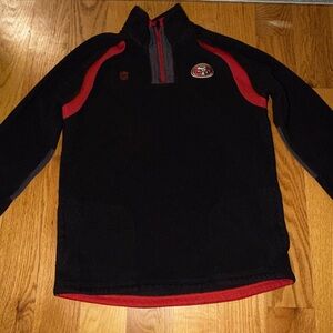 NFL Black and Red Zip Pullover